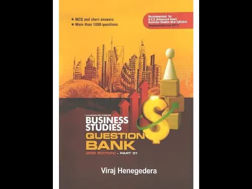 Business Studies Question Bank – Part 01