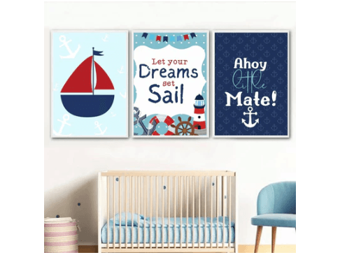 KEMI NURSERY DECOR | NURSERY PICTURE FRAMES | WITH ECO-FRIENDLY DECORATIONS | 3PCS IN ONE PACK | HIGH QUALITY (3)