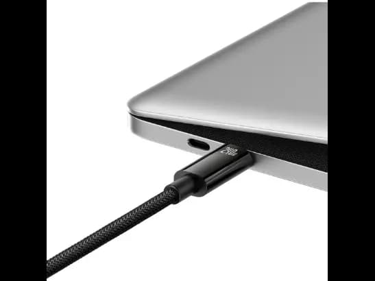 Baseus 1m 240W Tungsten Type-C to Type-C Gold Fast Charging Data Cable Black- CAWJ040001 (CATWJ-01) (4)