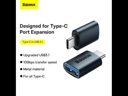 Baseus Type-C to USB Ingenuity Series Mini OTG Adaptor 3.1 – Blue – 6 Months Warranty (4)