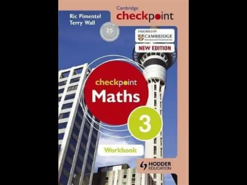 Checkpoint Maths Work Book 3