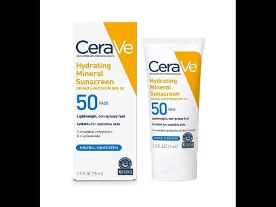 CERAVE HYDRATING MINERAL SUNSCREEN BROAD SPECTRUM SPF 50 75ML