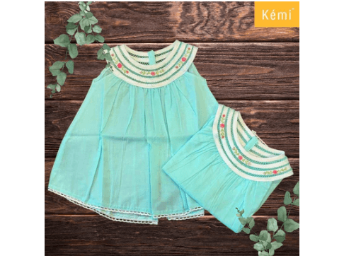 KEMI OLIVIA | NEWBORN DRESS | 100% COTTON | EXPORT QUALITY