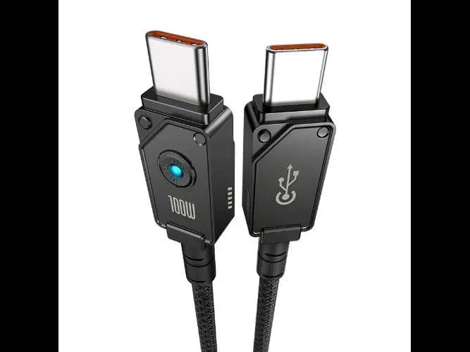 Baseus 1m Unbreakable Series Fast Charging Data Cable Type-C to Type-C 100W Cluster Black – P10355800111-00 – 6 Months Warranty