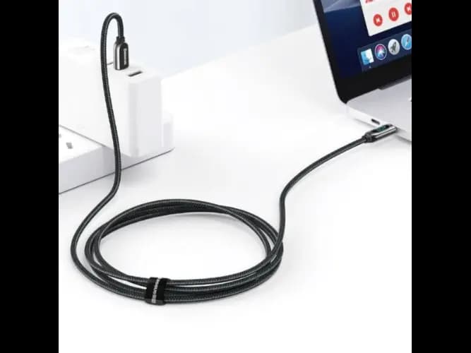 Baseus Display 1M 100W Fast Charging Data Cable Type-C to Type-C Black Digital Display- CATSK-B01- 6 Month Warranty (2)
