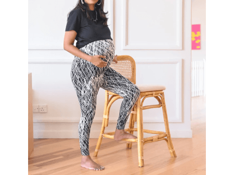 KEMI BLUSH MUMMY LEGGINGS