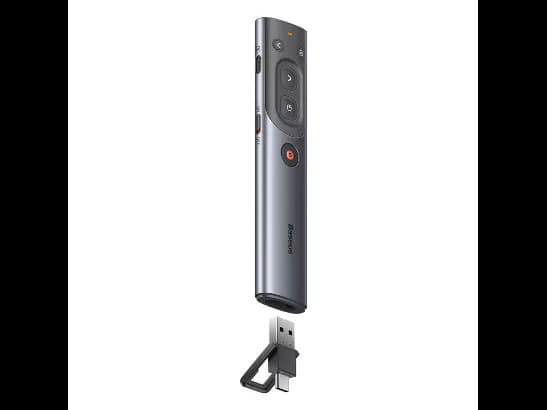 Baseus Orange Dot AI Wireless Presenter – Grey- 6 Months Warranty (2)
