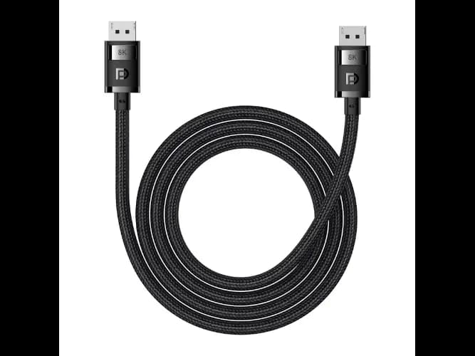 Baseus 2m High Definition Series DP 8K to DP 8K Adapter Cable Cluster Black – B00633706111-02 – 6 Months Warranty