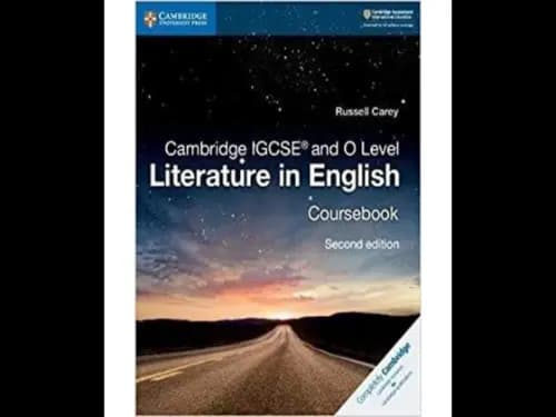 Cambridge Igcse And O Level Literature In English Coursebook
