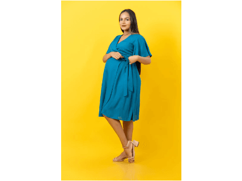 KEMI ALL THIS HAPPINESS - MATERNITY / NURSING WRAP DRESS