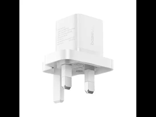Baseus 20W GaN5 Mini Fast Charger Type-C UK Pin – Moon White (2)