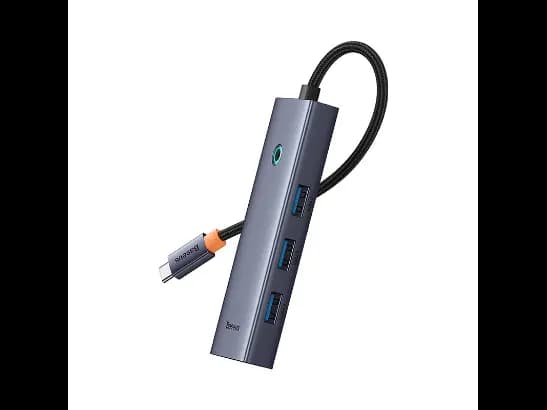 Baseus 4-Port HUB Flite Series – Space Grey – Type-C to USB3.0 x 4 – 6 Months Warranty (4)