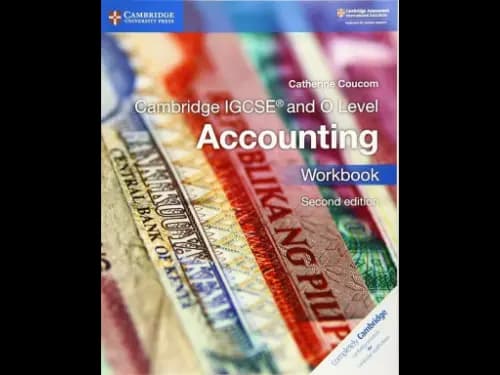 Cambridge Igcse And O Level Accounting Workbook