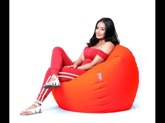 Classic Large Leather  Beanbags (2)