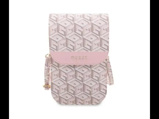 Guess Universal Phone Pouch/Wallet Gcube Stripe - High-quality synthetic leather  with 19×11.5x2cm dimension (3)