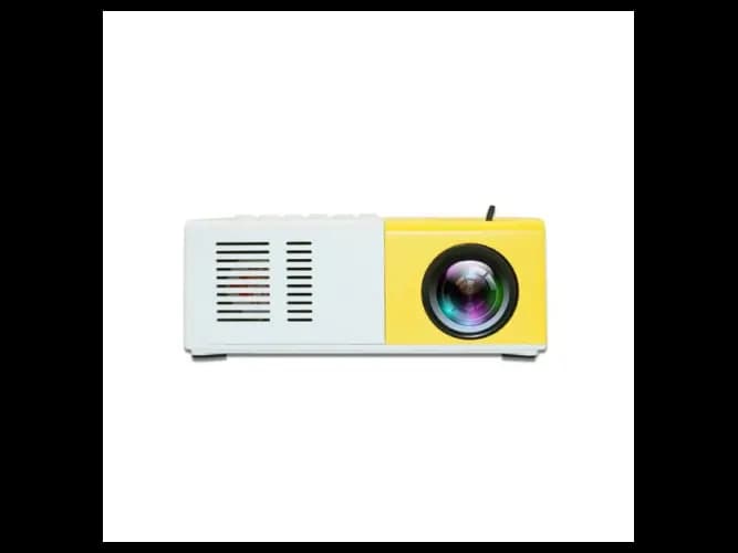 YG300S Yellow Mini Projector - Built-in speaker. Compact and portable.23 languages available