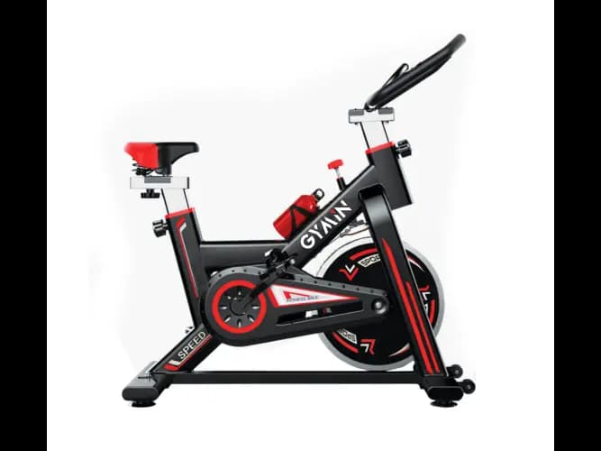 SPIN BIKE (RED) - No Shock absorption , 130 kg with Warranty 1 year