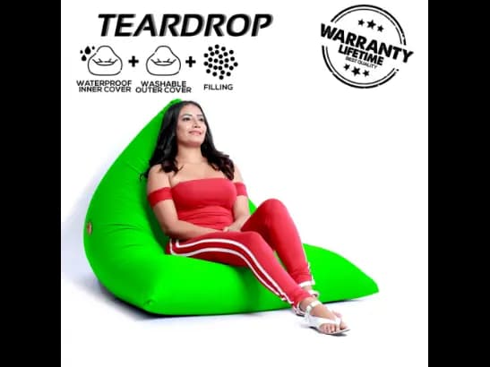 Teardrop Leather Beanbags (3)