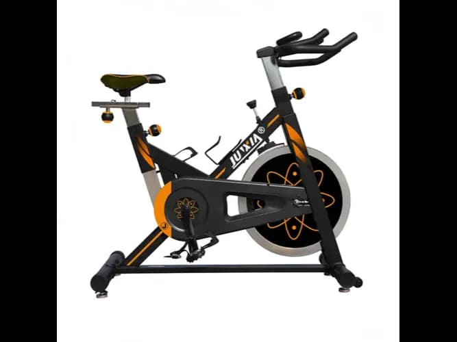 Spin Bike (JX-7056) - Transport wheels easy to movement , Dual Driving Flywheel , With Water Bottle Rack with Warranty Two years