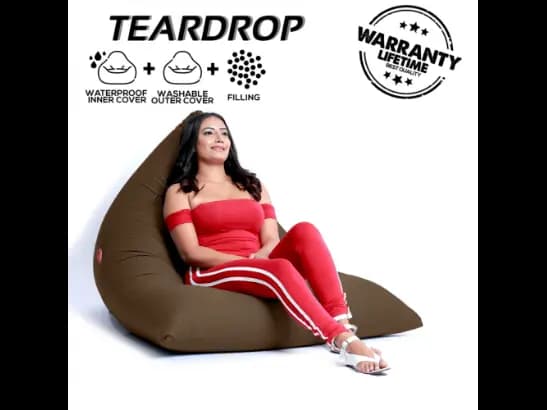 Teardrop Leather Beanbags (5)