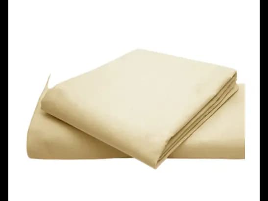 Egyptian Strips King Size Cream Colour Bedsheet With 2 Pillow Covers (90"x100")