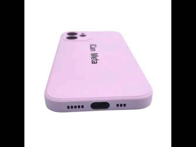 Purple iPhone12 soft case phone cover (4)