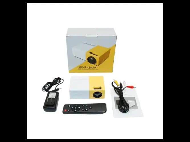YG300S Yellow Mini Projector - Built-in speaker. Compact and portable.23 languages available (3)