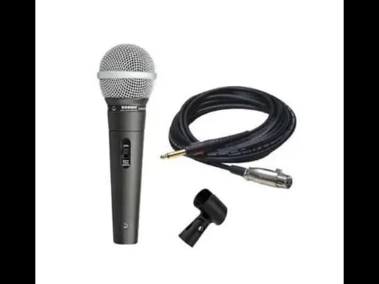 Ahuja AUD-98XLR Dynamic Corded Mic with High output neodymium cartridge Excellent intelligibility and wide frequency 2M Twin core shielded low noise cable (2)