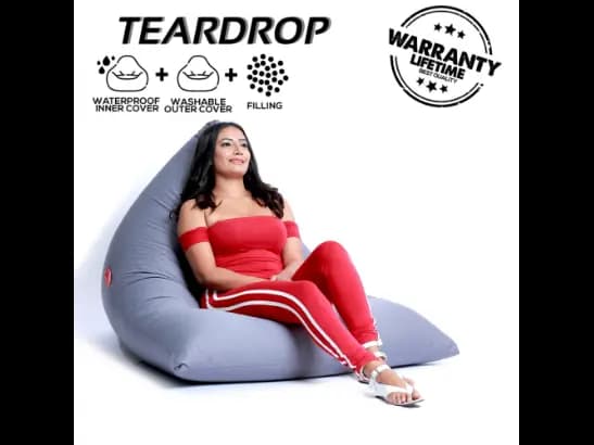 Teardrop Leather Beanbags (6)