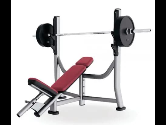 OLYMPIC INCLINE BENCH (1300X1480X1450MM) (1’S) - 84KG with Warranty : Frame 5 Years (No Coating)