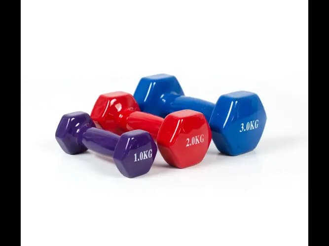 VINYL DUMBBELL with Weights 1Kg, 2Kg, 3Kg, 4Kg, 5Kg