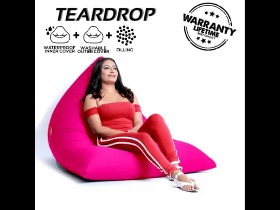 Teardrop Leather Beanbags (4)