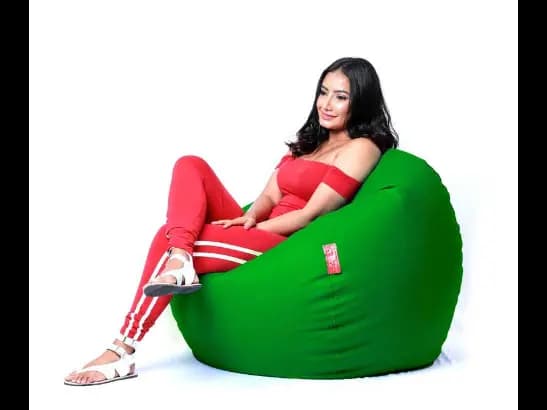 Classic Large Leather  Beanbags (3)