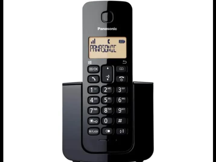 PANASONIC CORDLESS PHONE 110 - Plastic with  Battery Powered Single Keypad