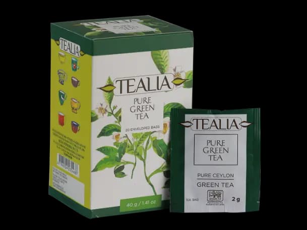 Tealia regular range - Pure Green Tea 2g x 20