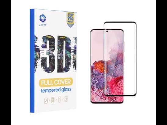 Lito 3D Tempered S20 Plus with Arc edges, smooth and safe to use