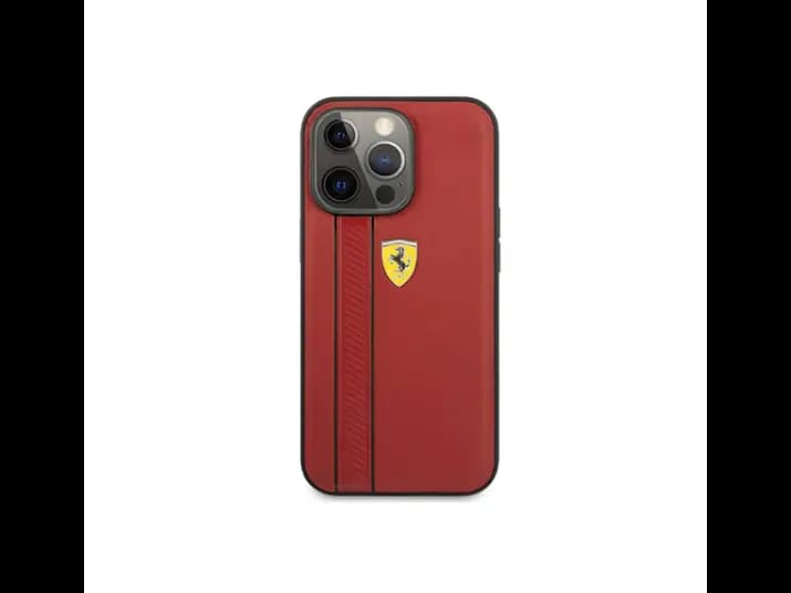 Ferrari Original Leather Back Cover for iPhone 13 Pro Max
