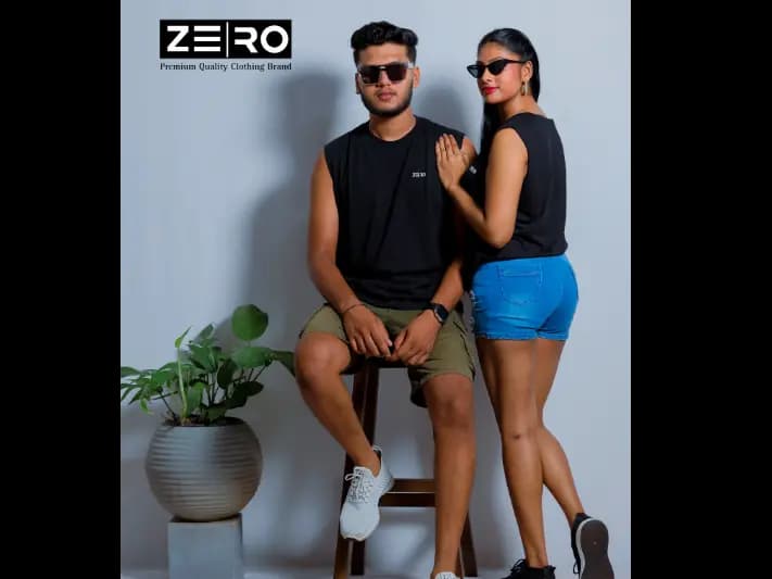 Couple Regular Fit Arm Cut - Black (3)