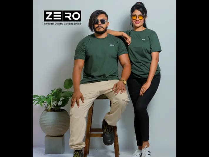 Comfort Fit Crew Neck Short Sleeve T-Shirts - Army Green