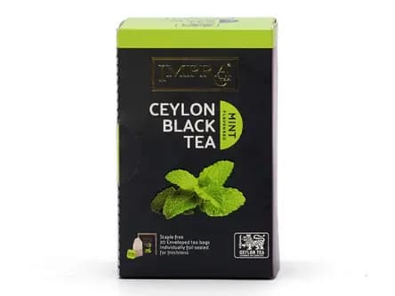 Impra Black Tea Mint 40 g Impra Black Tea Mint Foil Enveloped staple free double chamber 20 tea bags (2 g x 20 = 40 g)