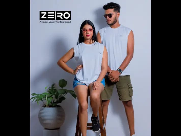 Couple Regular Fit Arm Cut - White (3)