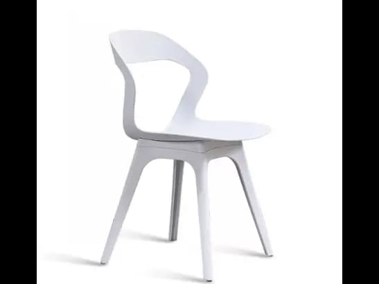 PRODO LAVAZA DESIGNER PLASTIC CHAIR Black & White with one year warranty (2)