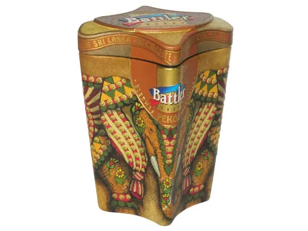 Battler - Tin Caddy - Ceylon Black tea ELEPHAS MAXIMUS - SUPER PEKOE