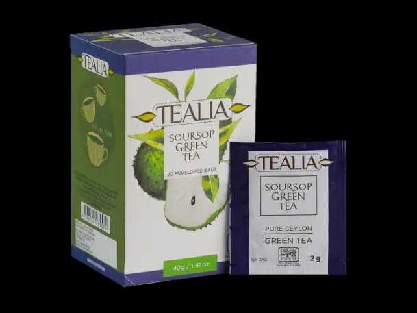 Tealia regular range - Soursop Green Tea-2g  x 20