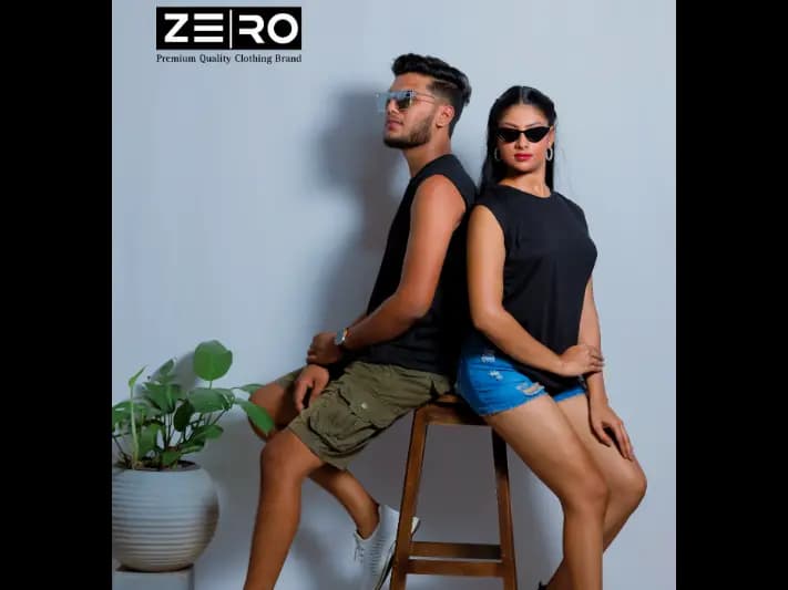 Couple Regular Fit Arm Cut - Black (4)