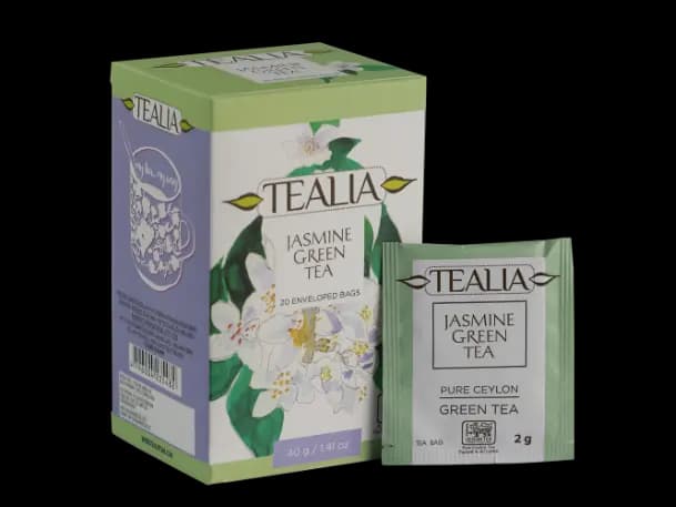 Tealia regular range - Jasmine Green Tea 2g x 20