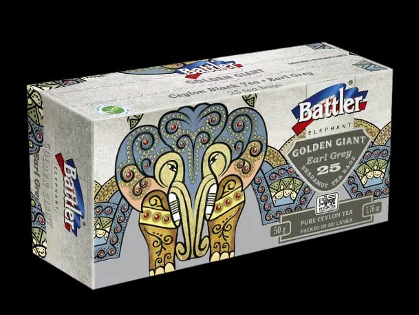 Battler elephant Golden Giant 25 tea bags – Inner Carton – Earl Grey
