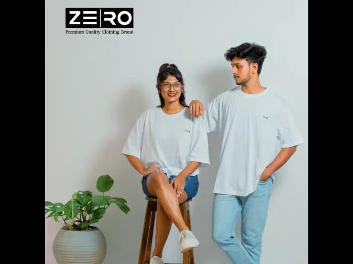 Couple Oversized Baggy T-Shirts - White (2)