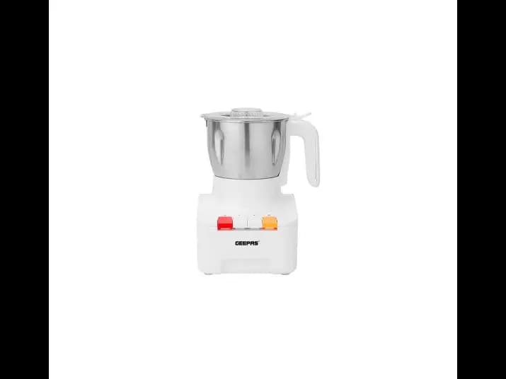 GEEPAS FOOD PROCESSOR GCG286NV - BRUSHED STAINLESS STEEL BOWL WITH TRANSPARENT LID