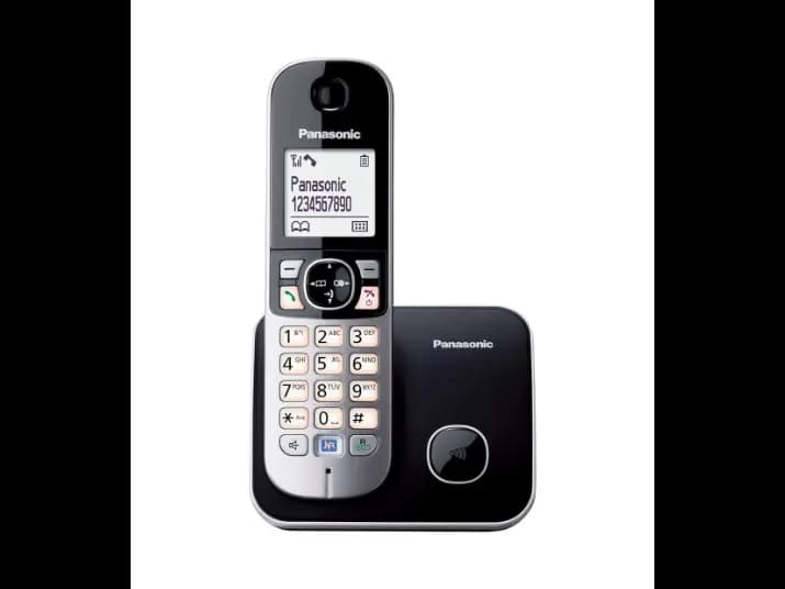 PANASONIC CORDLESS PHONE 6811- Metal Battery Powered Single Keypad Digital